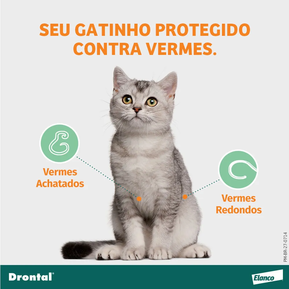 Vermífugo Drontal Spot On para Gatos 0,5kg a 2,5kg — foto 2