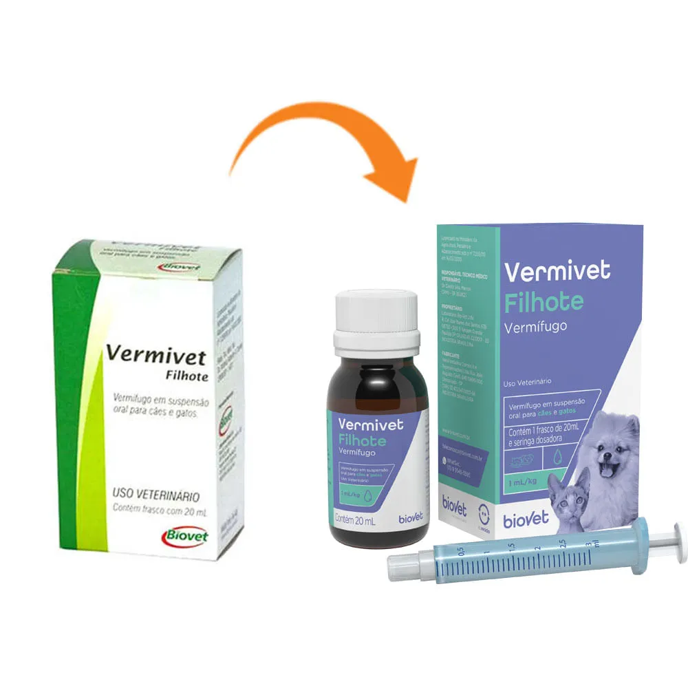 Vermífugo Vermivet Filhote Biovet — foto 2