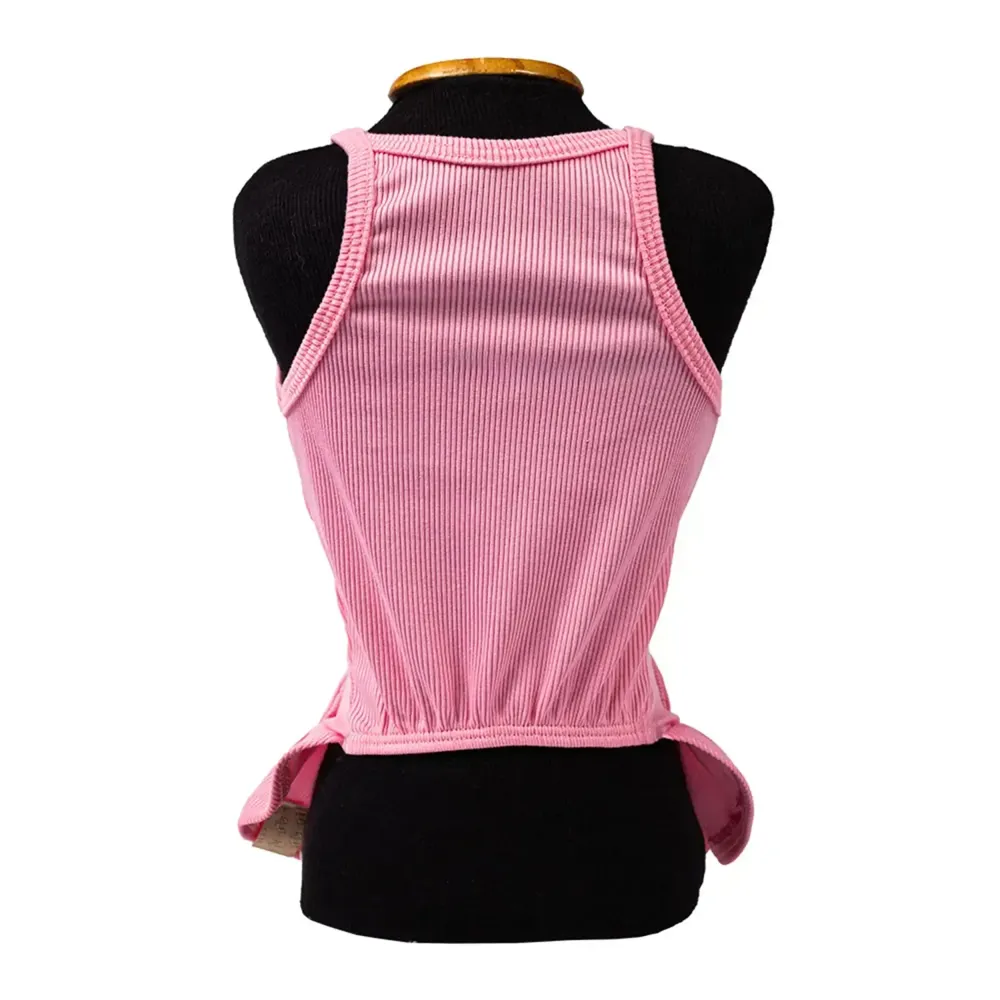 Vestido Canelado Rosa Fábrica Pet — foto 3