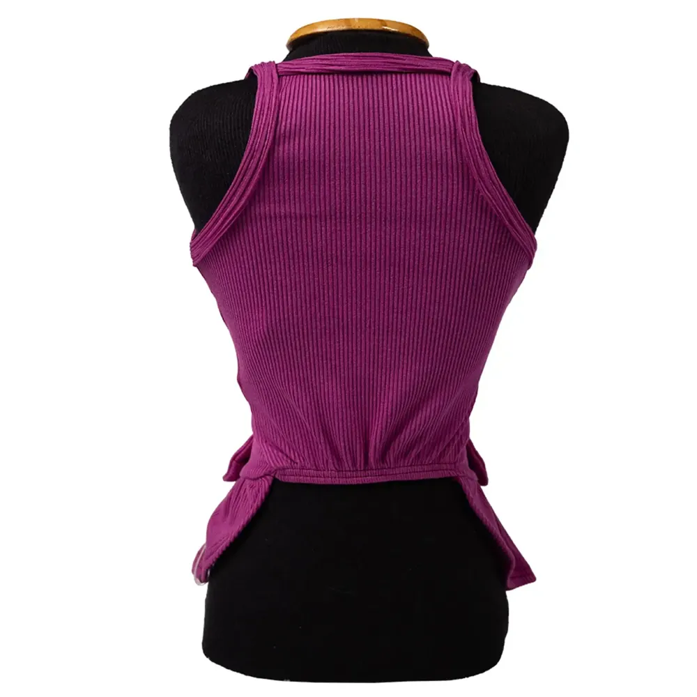 Vestido Canelado Roxo Fábrica Pet — foto 3