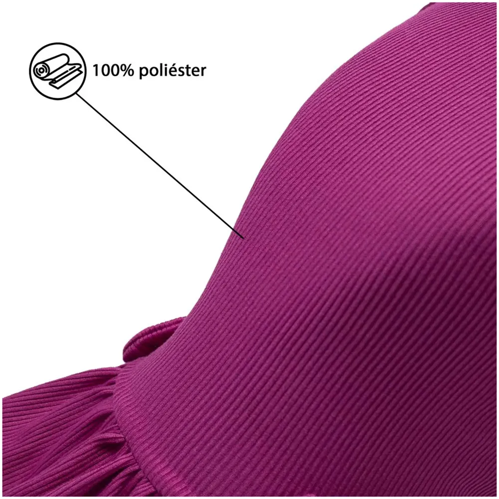 Vestido Canelado Roxo Fábrica Pet — foto 4
