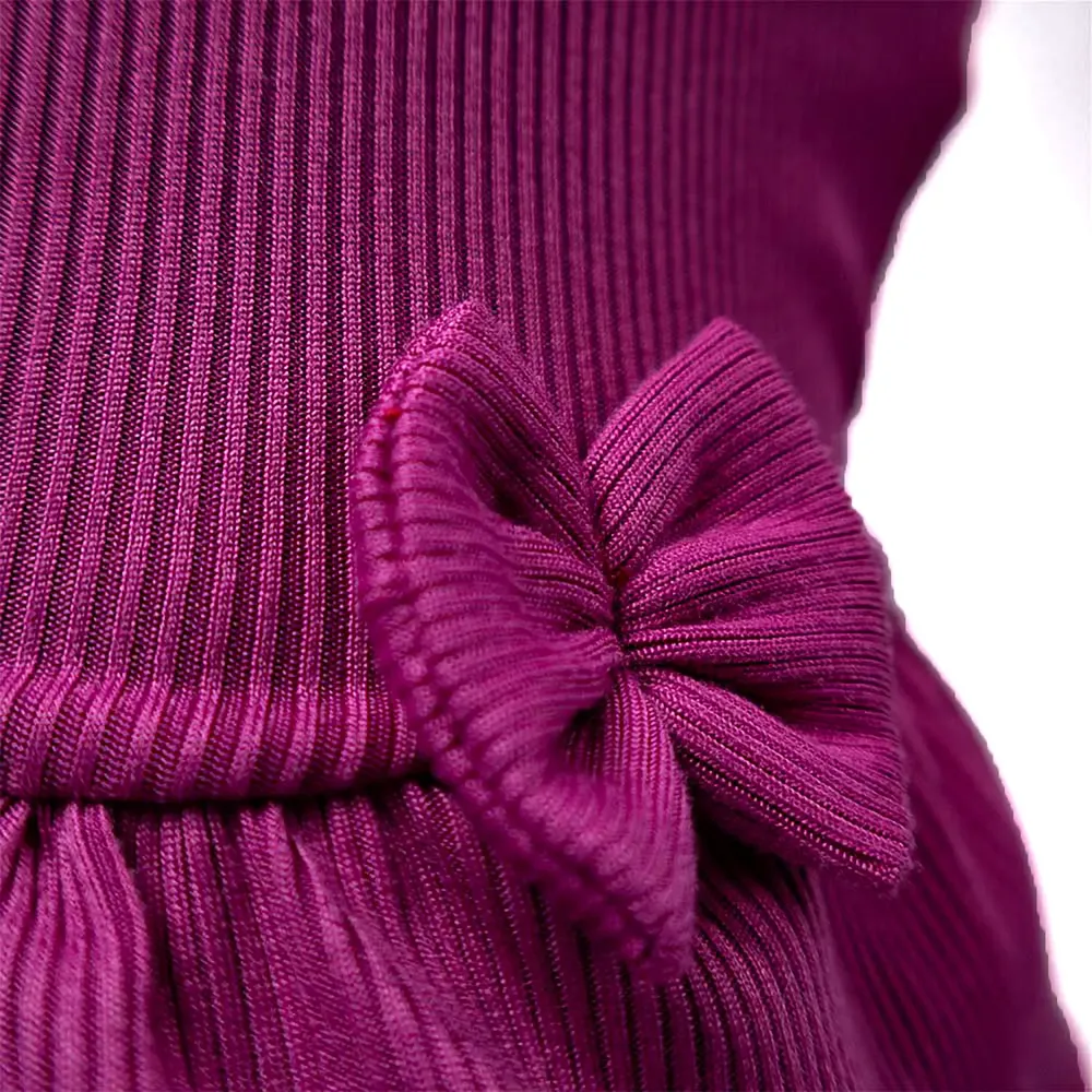 Vestido Canelado Roxo Fábrica Pet — foto 5