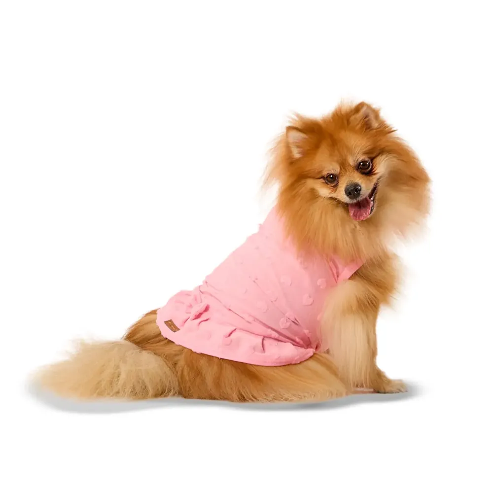 Vestido Coração Rosa Fábrica Pet
