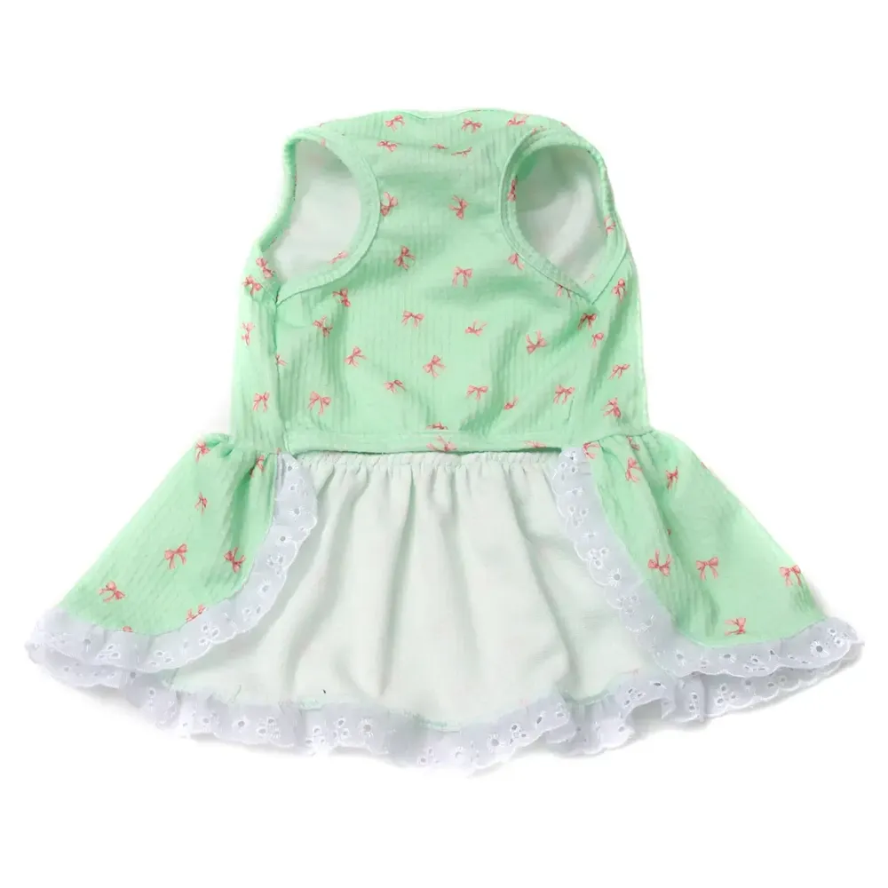 Vestido Lacinhos Bichinho Chic Verde — foto 3