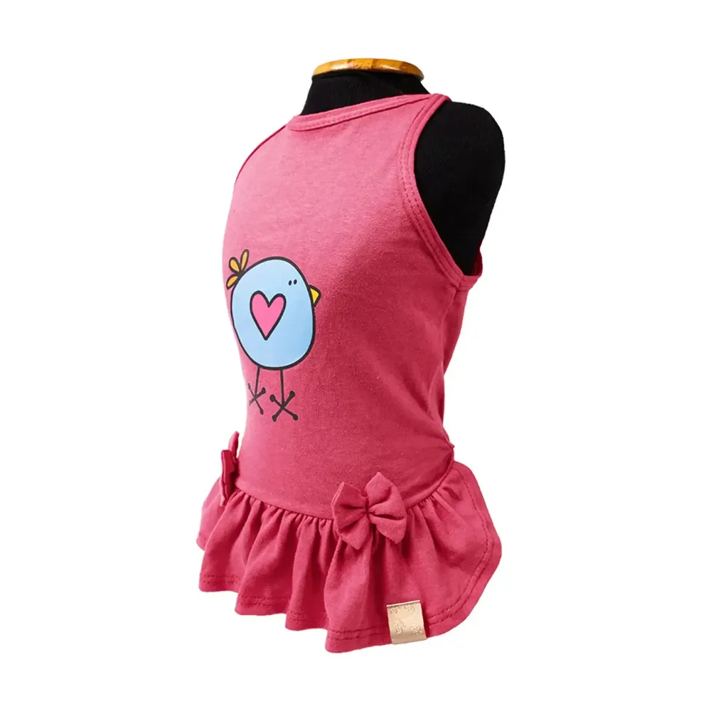 Vestido Pintinho Coral Fábrica Pet — foto 2