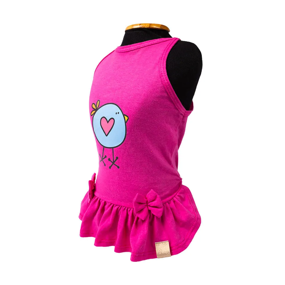 Vestido Pintinho Rosa Fábrica Pet — foto 2