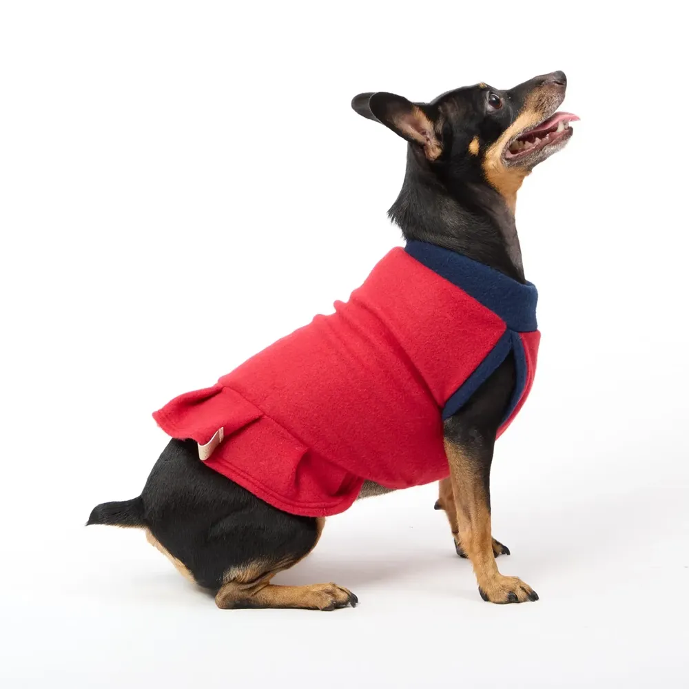 Vestido Soft para Cães e Gatos Fábrica Pet Vermelho — foto 2