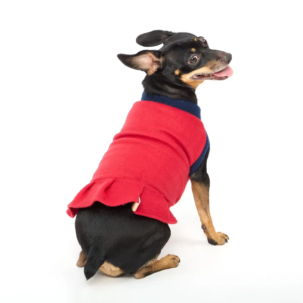 Vestido Soft para Cães e Gatos Fábrica Pet Vermelho — foto 3