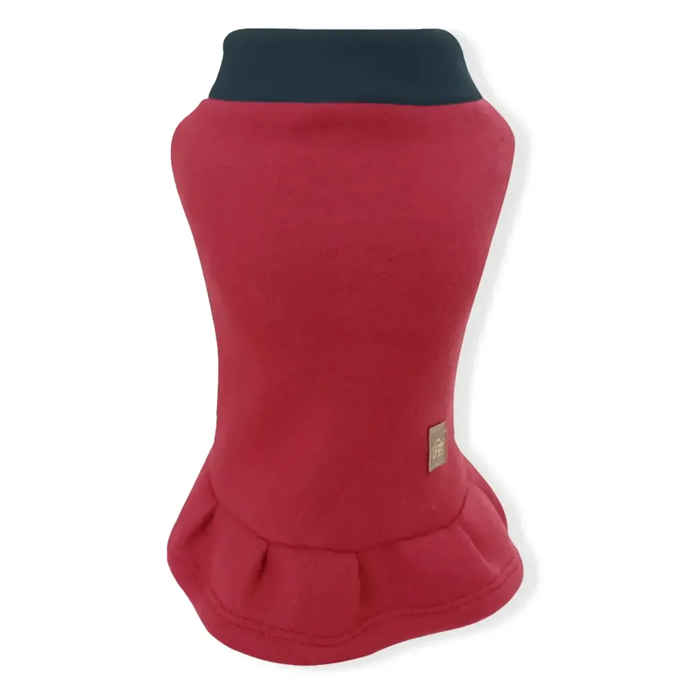 Vestido Soft para Cães e Gatos Fábrica Pet Vermelho — foto 5
