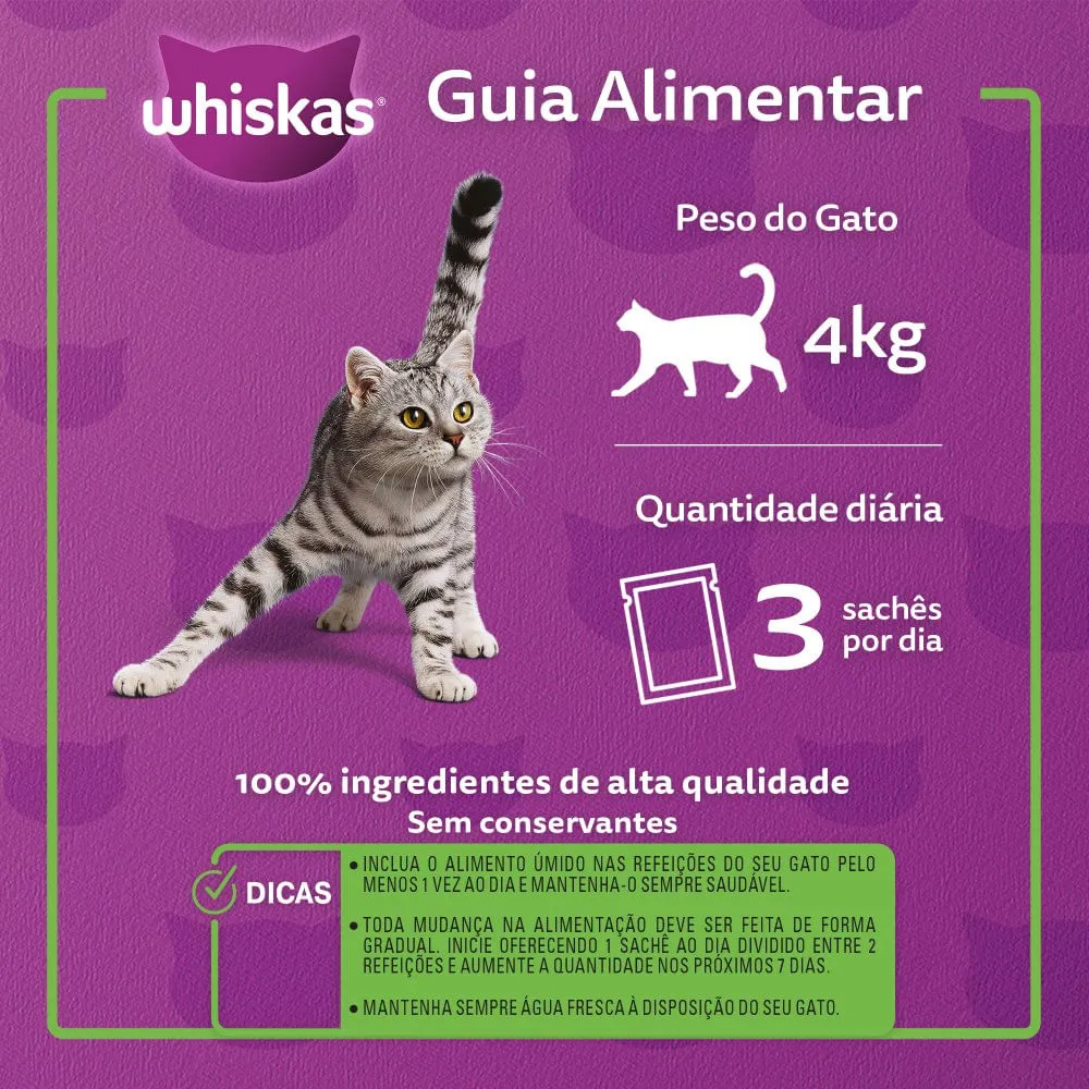 Ração Úmida Whiskas Sachê Carne Jelly Gatos Adultos — foto 6