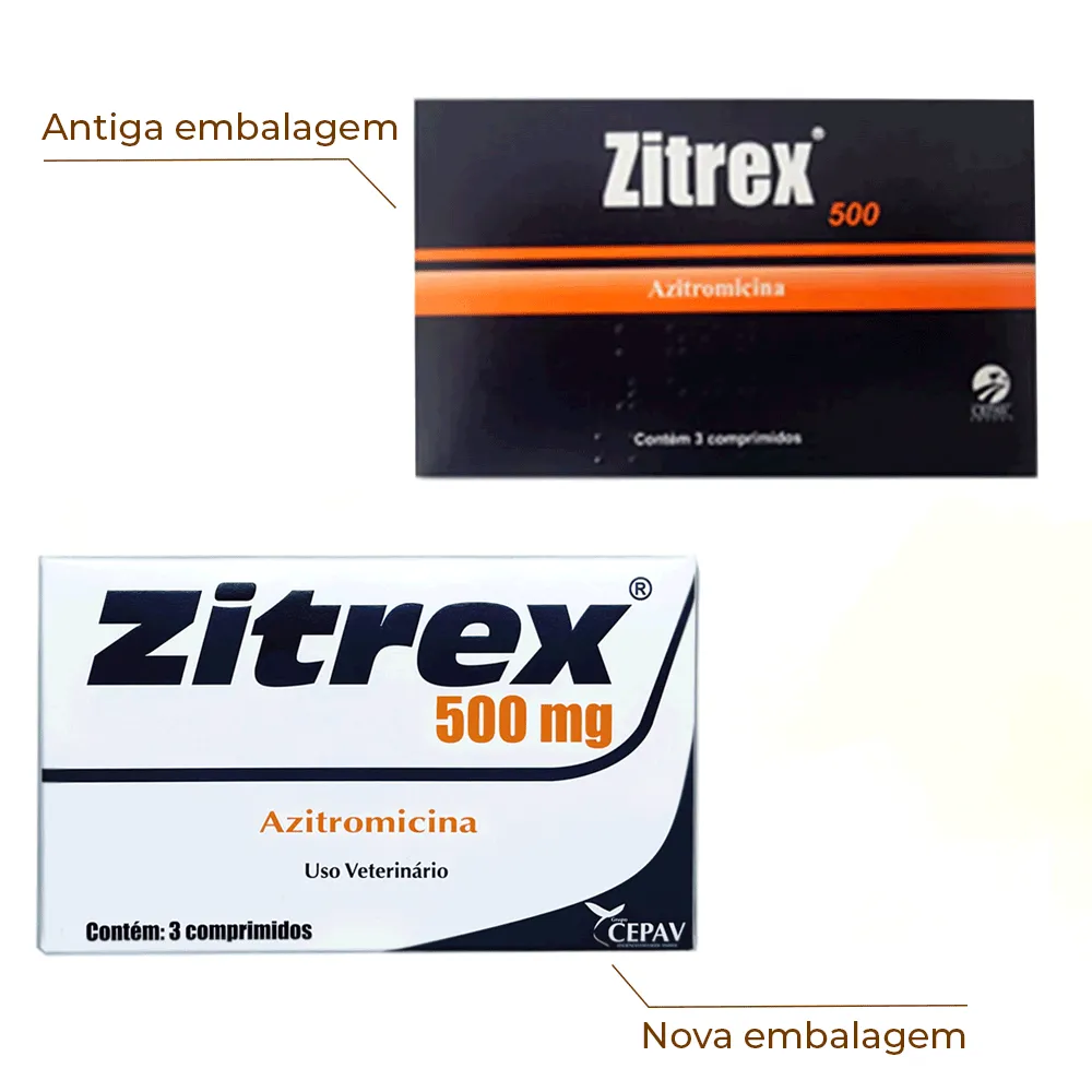 Zitrex 500mg Antimicrobiano para Cães e Gatos Cepav — foto 2